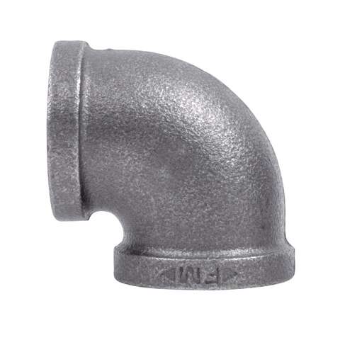 STZ Industries 1/2 in. FIP each X 1/2 in. D FIP Black Malleable Iron 90 Degree Elbow, Pack of 5