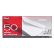 Mead 9.5 in. W X 4.12 in. L No. 10 White Envelopes 50 pk, Pack of 24