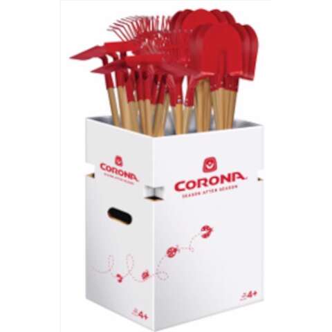 Corona 39.4 in. Carbon Steel Garden Tool Assortment Wood Handle, Pack of 30