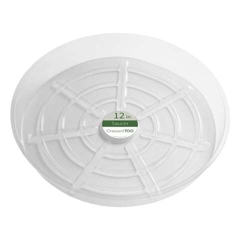 Crescent Garden 2 in. H X 12 in. D Plastic Plant Saucer Clear, Pack of 50