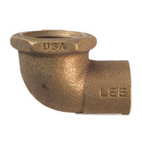 NIBCO 1/2 in. Sweat X 1/2 in. D FPT Brass 90 Degree Elbow 1 pk