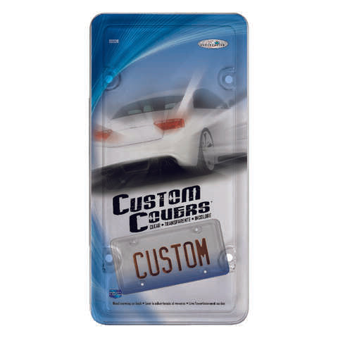 Custom Accessories Clear Acrylic License Plate Protector