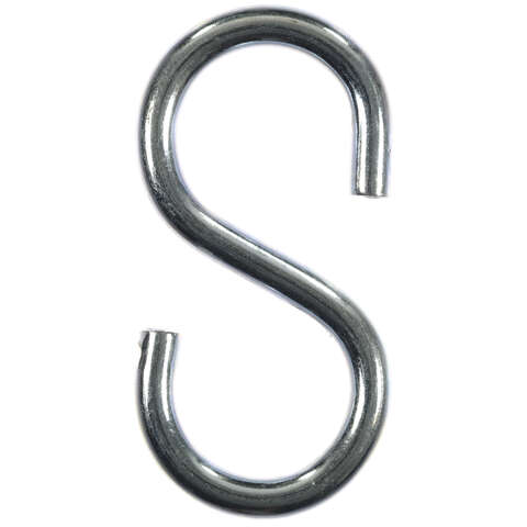 Ace Small Zinc-Plated Silver Steel 2.125 in. L S-Hook 55 lb 2 pk, Pack of 5