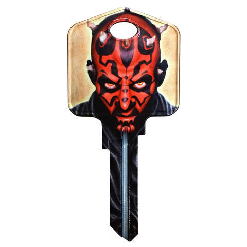 HILLMAN Star Wars Darth Maul House/Padlock Universal Key Blank KW1/10 Single, Pack of 5