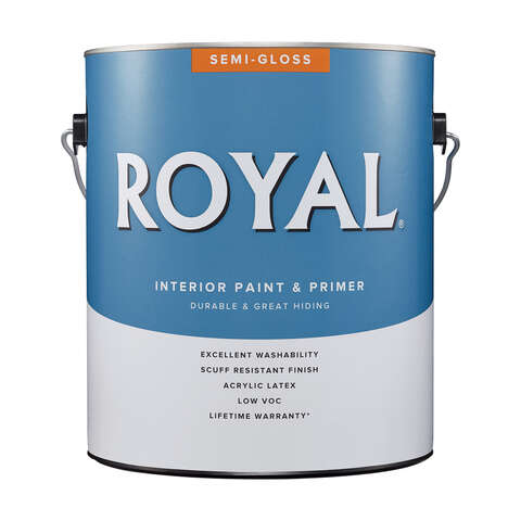 Royal Semi-Gloss Tint Base Ultra White Base Paint Interior 1 gal, Pack of 4