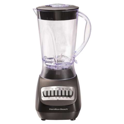 Hamilton Beach Black Metal/Plastic Blender 56 oz 10 speed