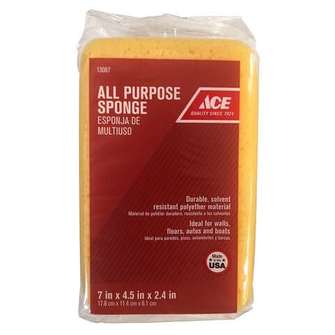 Ace Medium Duty Sponge For All Purpose 7 in. L 1 pc, Pack of 12