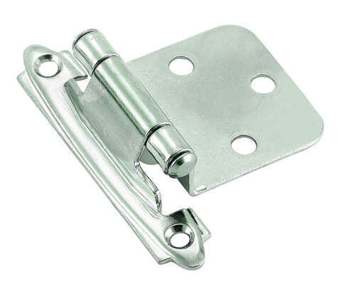 Amerock 1-13/16 in. W X 2-3/4 in. L Polished Chrome Steel Cabinet Hinge 2 pk