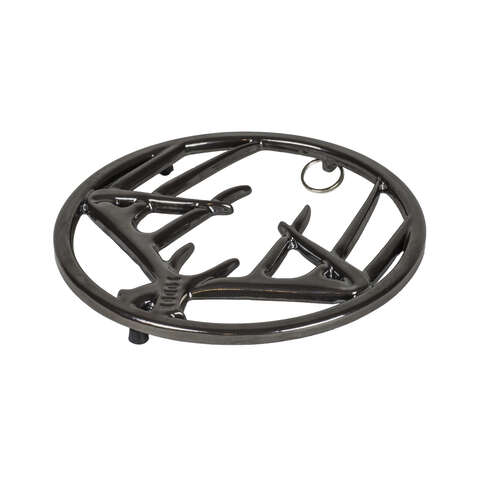 Lodge Cast Iron Antler Trivet Black, Pack of 6