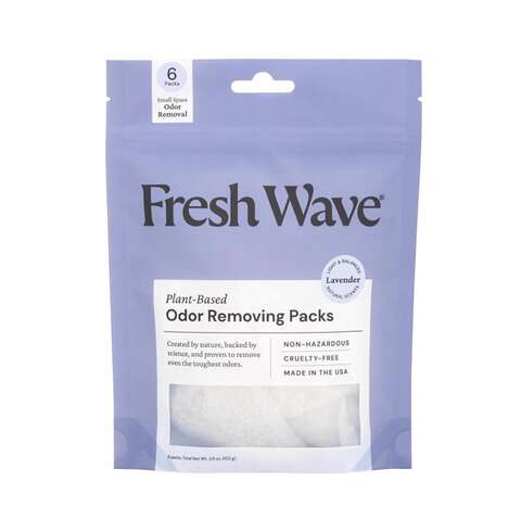 Fresh Wave Lavender Lavender Scent Odor Removing Packs 4.5 oz Beads, Pack of 6