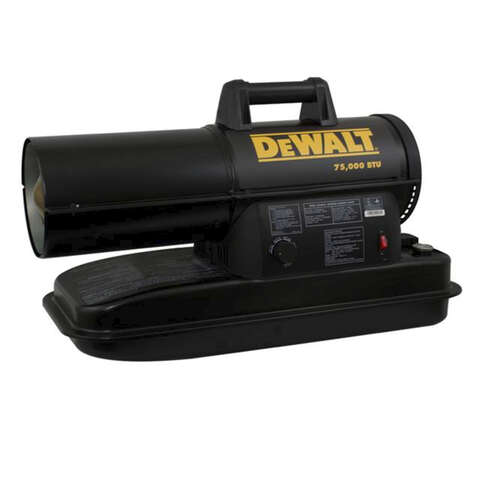 DeWalt 75000 Btu/h 1750 sq ft Forced Air Diesel/Kerosene Portable Heater