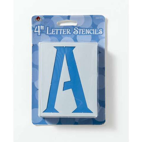 Plaid 4 in. Card Stock Letters Stencil 48 pk, Pack of 3