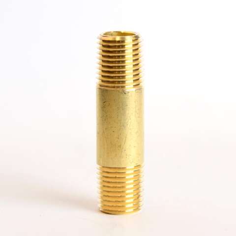 ATC 1/4 in. MPT X 1/4 in. D MPT Red Brass Nipple 2 in. L, Pack of 5