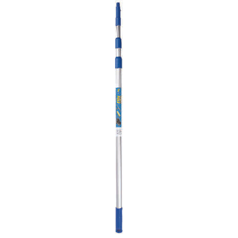 Ettore REA-C-H Telescoping 8 ft. L X 1 in. D Aluminum Extension Pole Silver/Blue