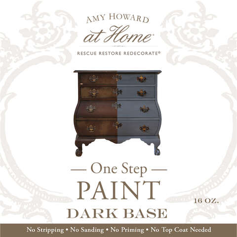 Amy Howard at Home Rescue Restore Redecorate Dark Base Paint Interior 16 oz, Pack of 2