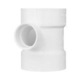 Charlotte Pipe Schedule 40 4 in. Hub X 4 in. D Hub PVC Sanitary Tee 1 pk