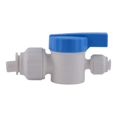 SharkBite Quick Connect 1/2 in. Push X 1/4 in. Push Plastic Straight Stop Valve