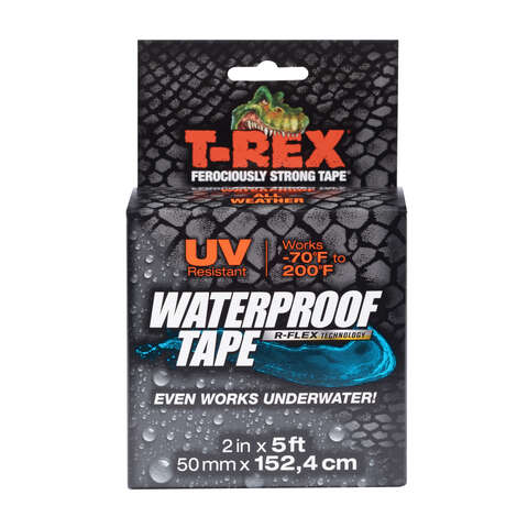 T-Rex 2 in. W X 5 ft. L Black Waterproof Repair Tape, Pack of 6