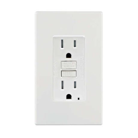 Leviton 15 amps 125 V White Outlet/Wallplate 5-15R 1 pk