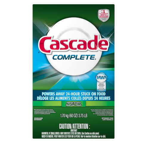 Cascade Complete Fresh Scent Powder Dishwasher Detergent 60 oz 1 pk, Pack of 6