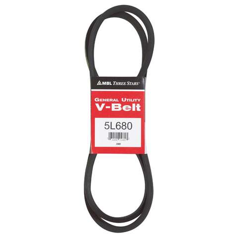 Mitsuboshi FHP 5L680 Standard General Utility V-Belt 0.63 in. W X 68 in. L For Fractional Horsepower