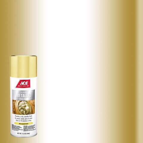 Ace Metallic Mirrored Gold Spray Paint 11.5 oz, Pack of 6