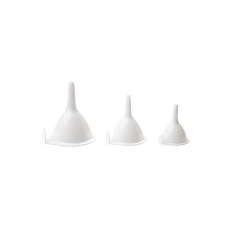 Fox Run White 4.5 in. H Plastic Funnel Set