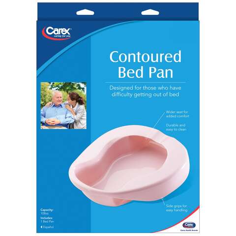 Carex Health Brands Pink Bedpan 108 oz 1 pk