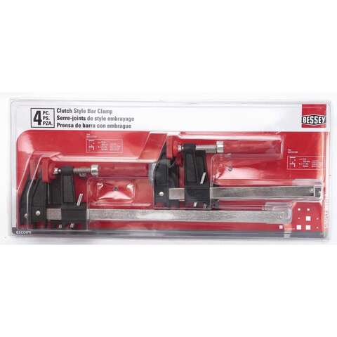 Bessey Clutch Style Bar Clamp Set 600 lb