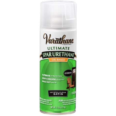 Varathane Satin Crystal Clear Oil-Based Spar Urethane 11.25 oz, Pack of 6