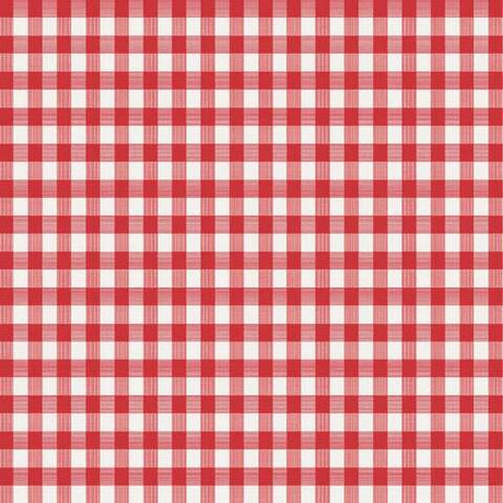 Magic Cover Red/White Checkered Vinyl Disposable Tablecloth 52 in. L X 52 in. W