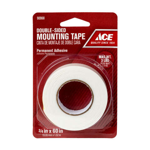 Ace 60 in. L X 3/4 in. W Double-Sided Mounting Tape, Pack of 12