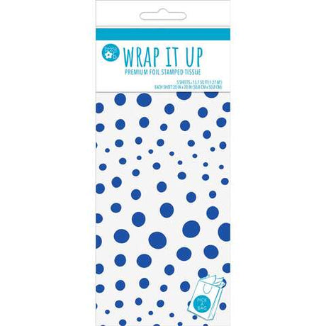 Paper Images Blue Fuchsia Tissue Paper, Pack of 6