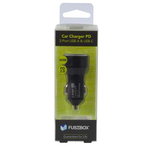 Fusebox USB Car Charger 1 pk, Pack of 6