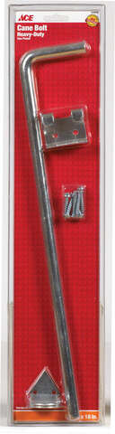 Ace 18 in. L Metallic Zinc Cane Bolt 1 pk