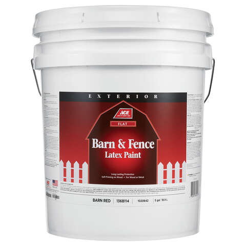 Ace Flat Barn Red Barn and Fence Paint Exterior 5 gal