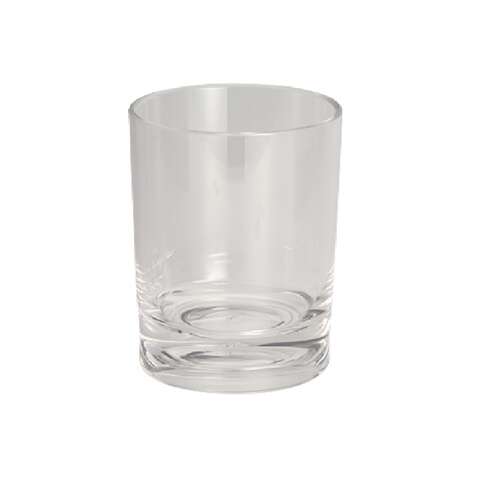 iDesign Eva Clear Acrylic Bathroom Cup, Pack of 6