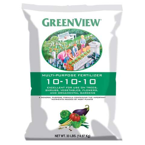 GreenView Fruits/Vegetables 10-10-10 Plant Fertilizer 33 lb