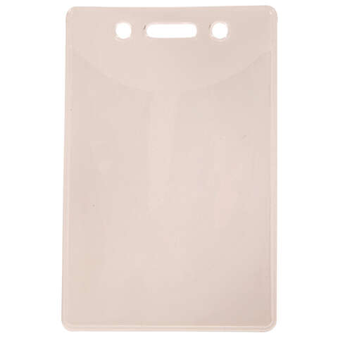 HILLMAN Plastic Clear ID Holder Badge Sleeve, Pack of 5