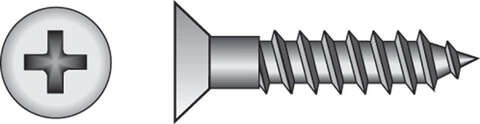 HILLMAN No. 12 X 1-1/2 in. L Phillips Zinc-Plated Coarse Wood Screws 50 pk, Pack of 5
