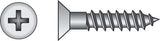 HILLMAN No. 12 X 1-1/2 in. L Phillips Zinc-Plated Coarse Wood Screws 50 pk, Pack of 5