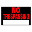 HILLMAN English Black No Trespassing Sign 8 in. H X 12 in. W, Pack of 6