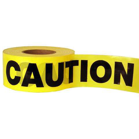 C.H. Hanson 1000 ft. L X 3 in. W Plastic Caution Barricade Tape Yellow