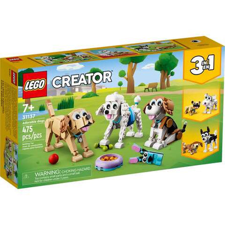 LEGO Creator Creator Adorable Dogs Plastic Multicolored 475 pc