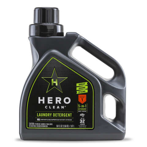 Hero Clean Juniper Scent Laundry Detergent Liquid 50 oz, Pack of 6