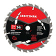 Craftsman 7-1/4 in. D X 5/8 in. High Performance Carbide Circular Saw Blade 24 teeth 1 pk, Pack of 10