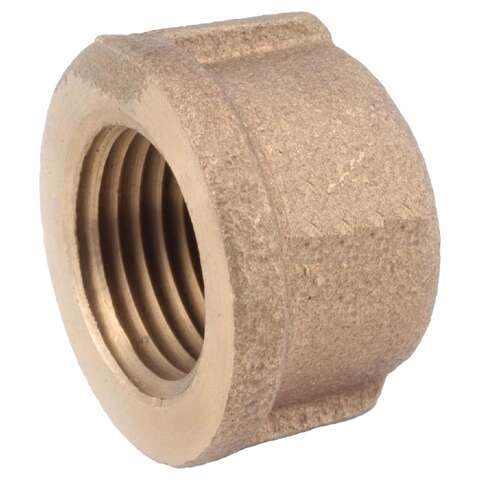 Anderson Metals 1 in. FPT in. X 1 in. D Brass Cap, Pack of 5