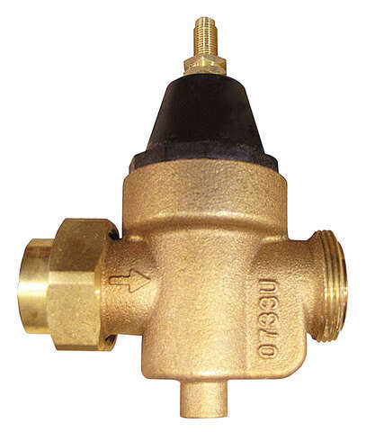 Watts 3/4 in. Female Threaded Union Bronze Water Pressure Reducing Valve 3/4 in. FNPT 1 pc