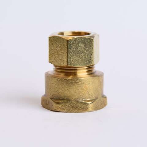 ATC 5/8 in. Compression X 3/4 in. D FPT Brass Coupling, Pack of 5