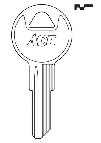 Ace House/Office Key Blank Single For Ilco Locks, Pack of 10